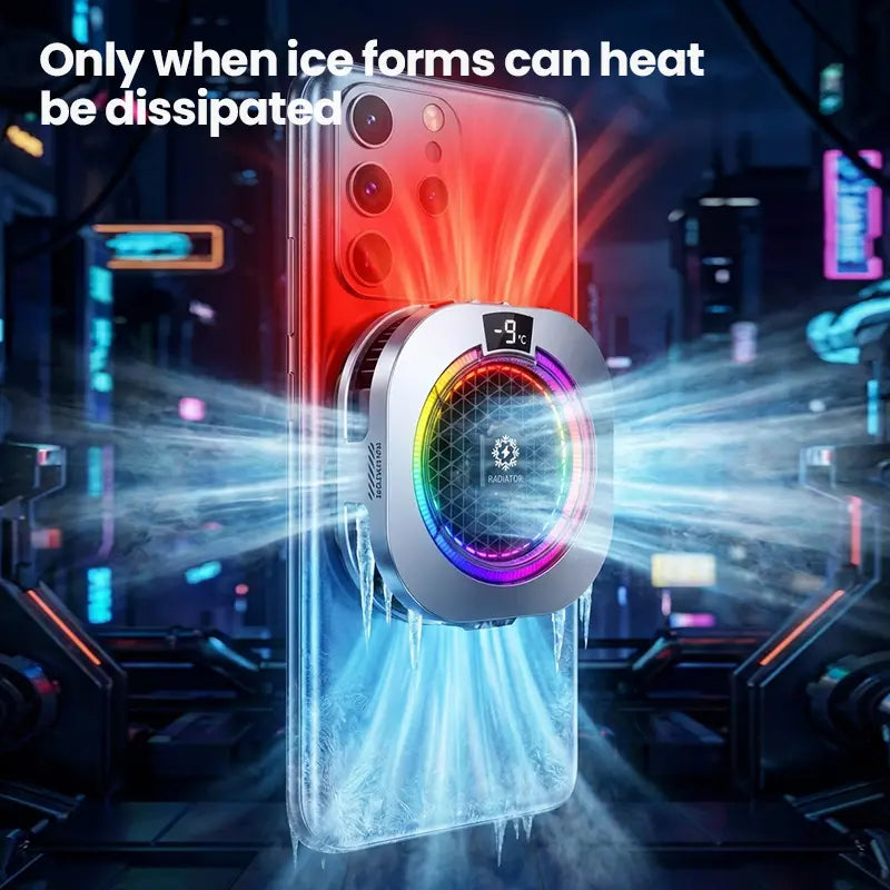 BlueWow TH16 Pro Max Portable USB Phone Cooler - 5 Modes, Stepless Level Adjustment, Vibrant RGB Lighting, Magnetic & Clip-On Design, Charging Gaming Accessory, Gift Box for Mobile PUBG, CODM image 4