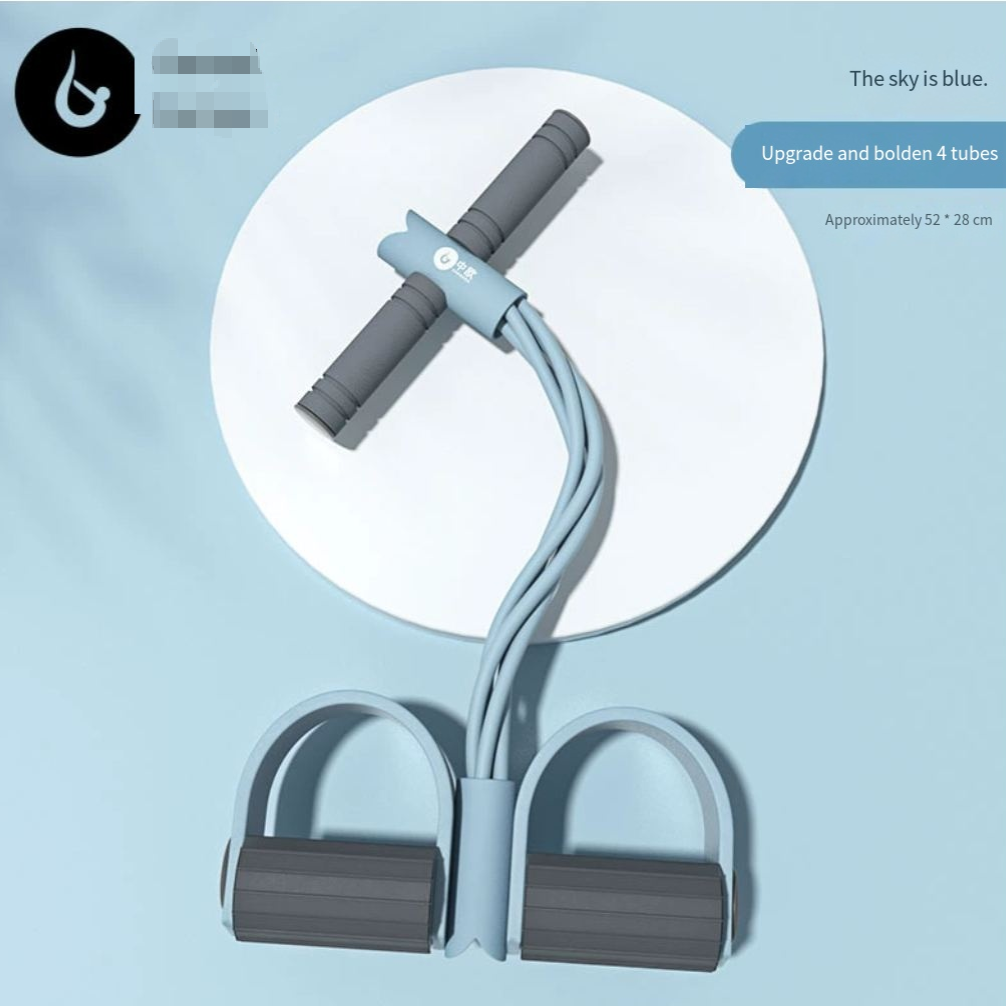 【flash sale】blue Multifunction Pedal Resistance Band, Elastic Pull Rope Fitness, Full-Body Workout at Home Gym, Exercise Sit-up, Yoga, Abdominal Training