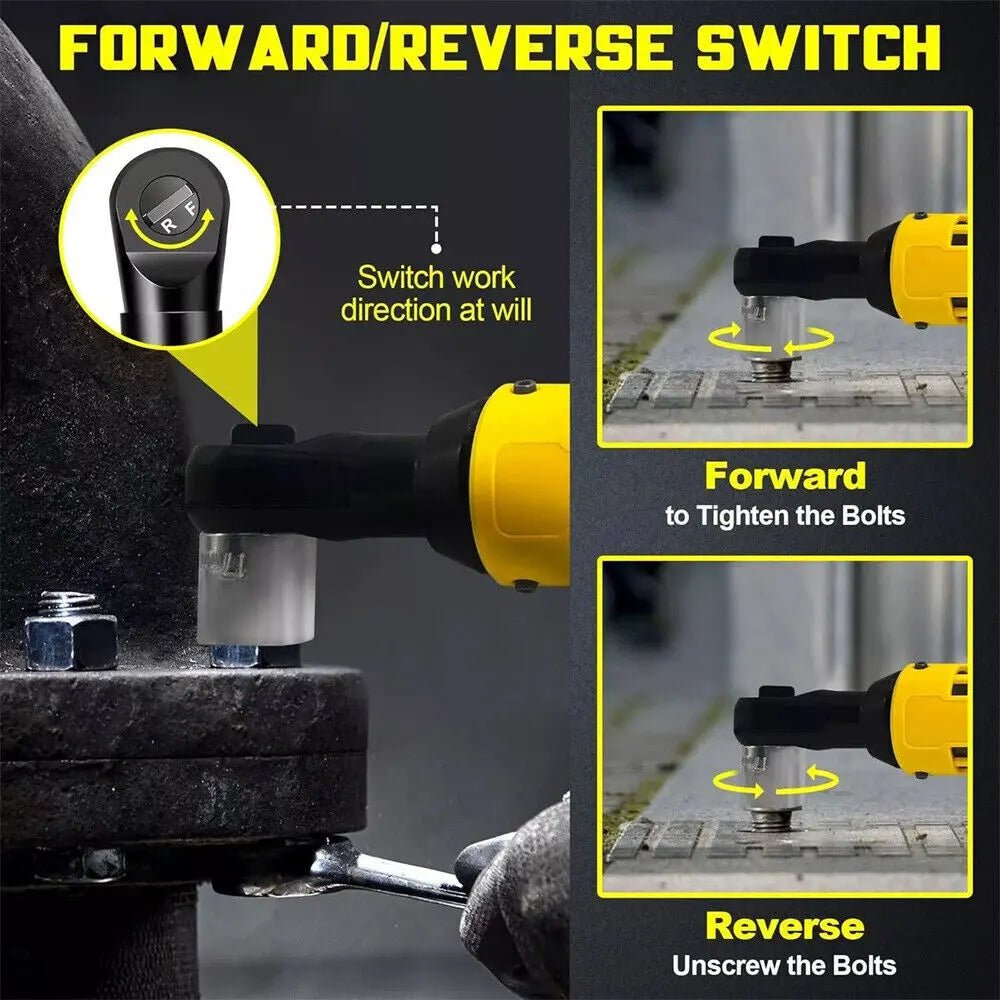 Smart Brushless Ratchet 3/8" - Variable Speed & LED Light for Dewalt 20V Users | Compact Design image 9