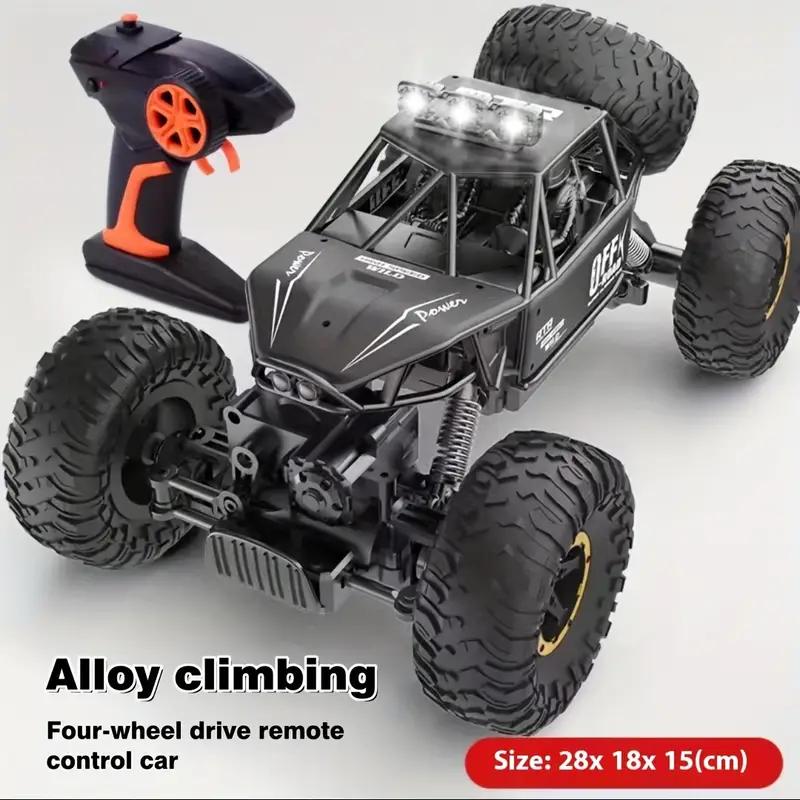 [FallDealsForYou]Stunt Off-Road Remote Control Monster Truck,Alloy RC Toy Car Model,4WD 2.4G HZ All-Terrain Toy with Cool Lights,Climbing Toy Drift Car with Shock Absorbers,Suitable for Children's Toys Over 3 Years Old,Birthday Gift for Boys