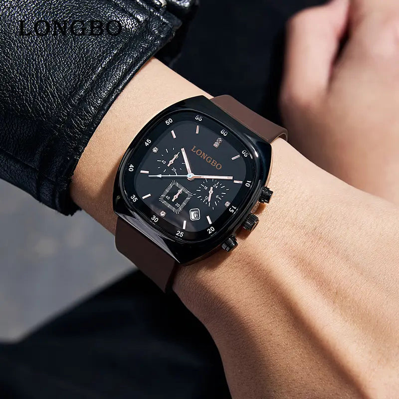 Fashionable Analog Watch, Sporty Waterproof Modern Unisex Open-Face Wristwatch - Luminous Display, Silicone Strap, Adjustable for Daily Wear, Automatic Mechanical with Necklace Bust Jewelry Set for Outdoor Use, Sporty Waterproof Watch image 2