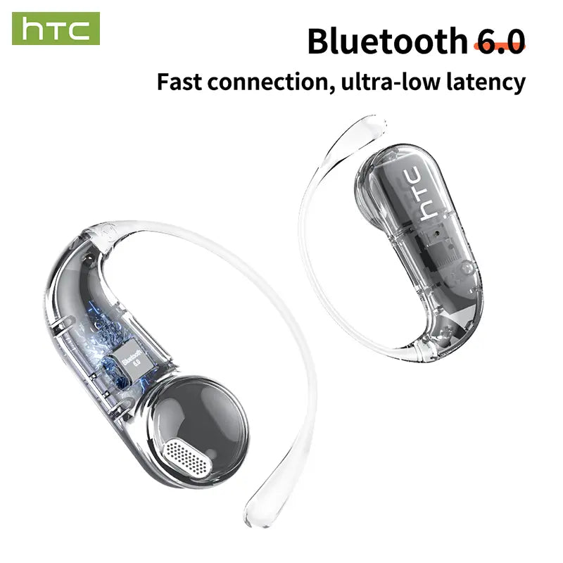 HTC NE38 OWS Wireless Translation Earbuds, Supports Real-Time Translation in 134 Languages With APP, Bluetooth 6.0 Earphones, IPX5 Waterproof, HIFI Sound Quality, Suitable for Office, Sports, Study and Audio Calls | Built-in Microphone | AI Headphones