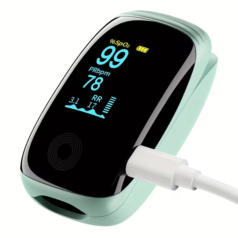 Fingertip Clip‑on Pulse Oximeter, SpO2 & Pulse Rate Monitor with Lanyard, Suitable for Sports & Aviation, Thoughtful Thank‑You Gift for Teachers