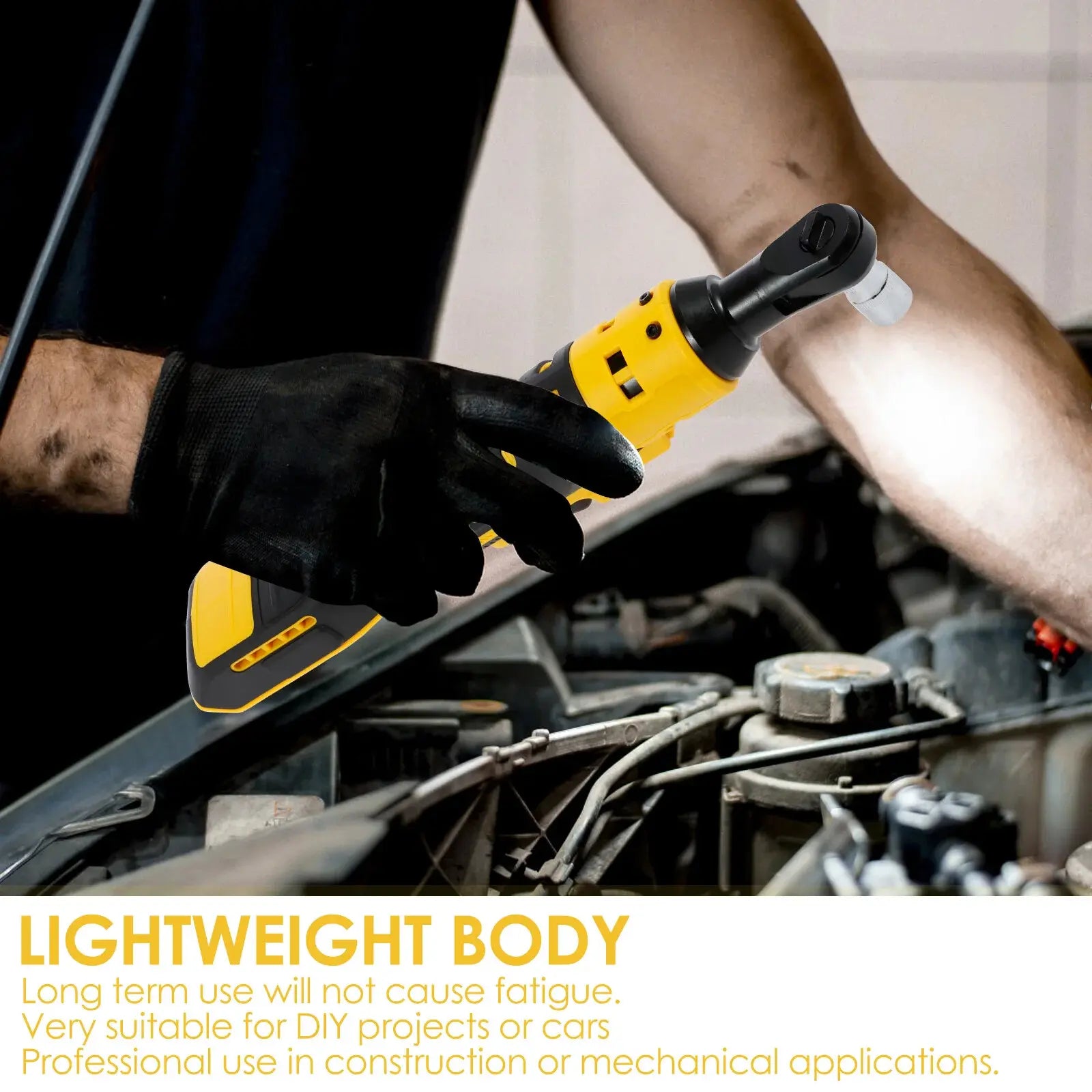 Smart Brushless Ratchet 3/8" - Variable Speed & LED Light for Dewalt 20V Users | Compact Design image 3