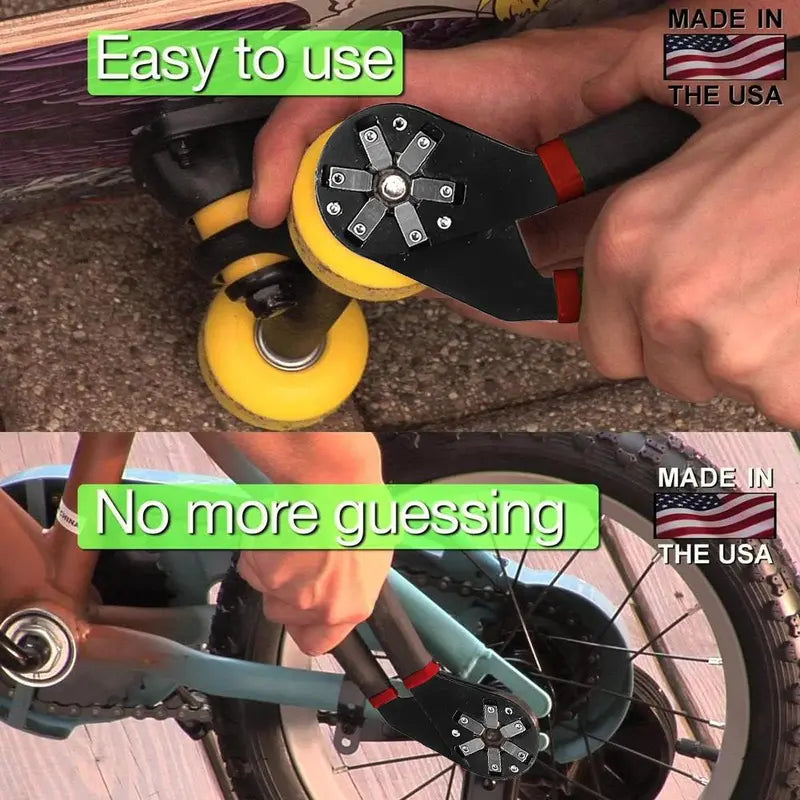 Bionic Adjustable Wrench, 1 Count 14 In 1 Multifunctional Wrench with Anti-slip Handle, Portable Wrench Tool for Car Bicycle Repair