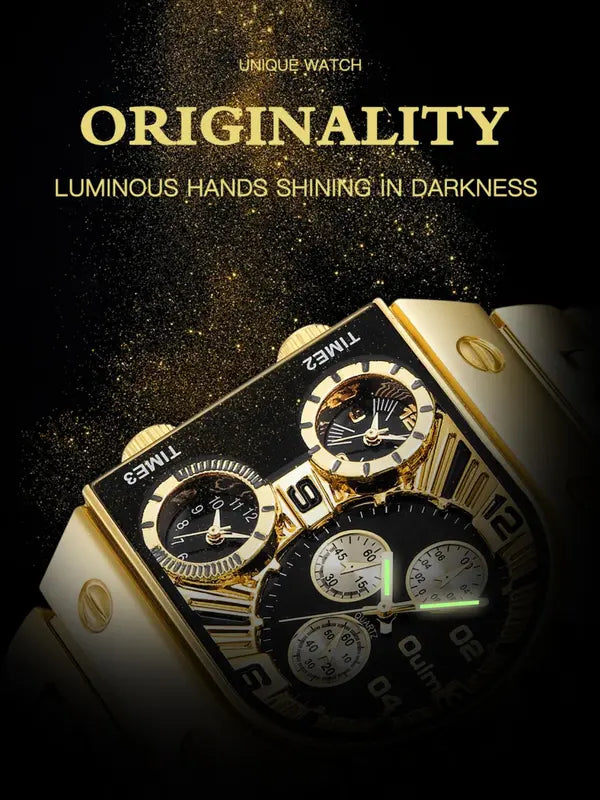 Men's Business Fashion Luminous Quartz Watch, Fashion Watch for Party, Daily Decor, Trendy All-match & Exquisite Watch for Birthday Gift with Box