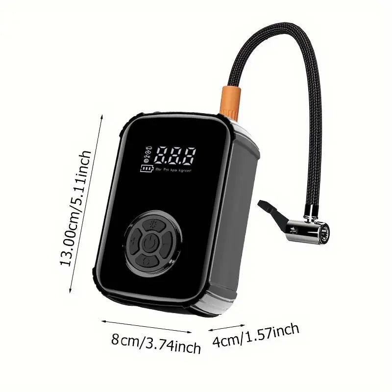 1 Tire Inflator Portable Air Compressor, Fast Cordless Air Pump, Digital Display with Multi-function Nozzle Adapter and Long-lasting Lithium Battery, Suitable for Car Motorcycle Bicycle Tire Balls, Auto Parts image 4