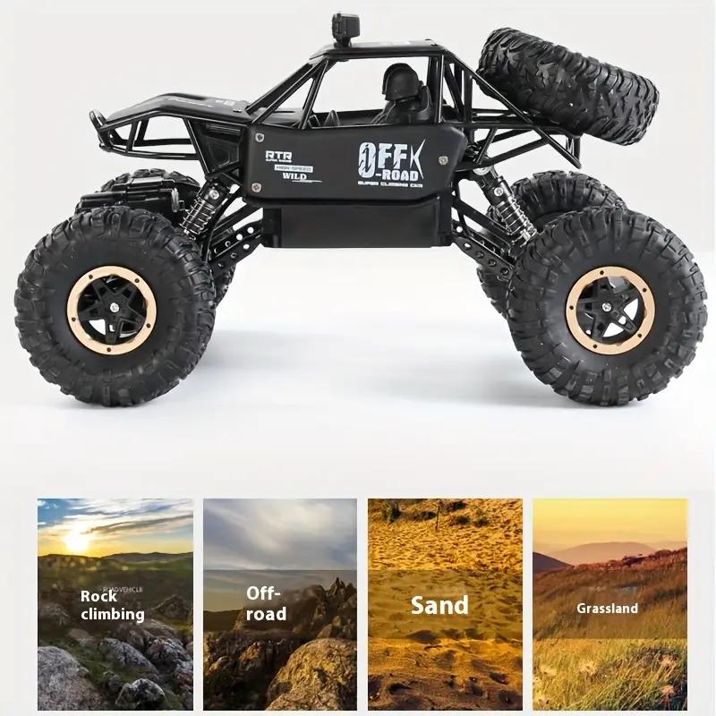 [FallDealsForYou]Stunt Off-Road Remote Control Monster Truck,Alloy RC Toy Car Model,4WD 2.4G HZ All-Terrain Toy with Cool Lights,Climbing Toy Drift Car with Shock Absorbers,Suitable for Children's Toys Over 3 Years Old,Birthday Gift for Boys