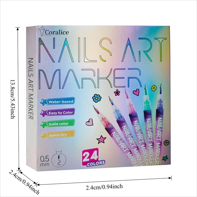 BlackFriday Cutics 12Color Nail Doodle Pen for DIY Nail Art Quick Drying Acrylic Painting and 3D Dot Embroidery mma acrylic nail - On Nails Quick Drying Dot Stitching Nail Art Pen for Home and Salon DIY, Nail Care Cutics Manicure Polish Cosmetic