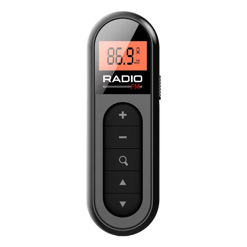 2026 Hot Selling Clip-on Rechargeable Mini FM Radio – Portable for Meeting, Tour Guide, Horse Racing & Sports, Comes with Earphones