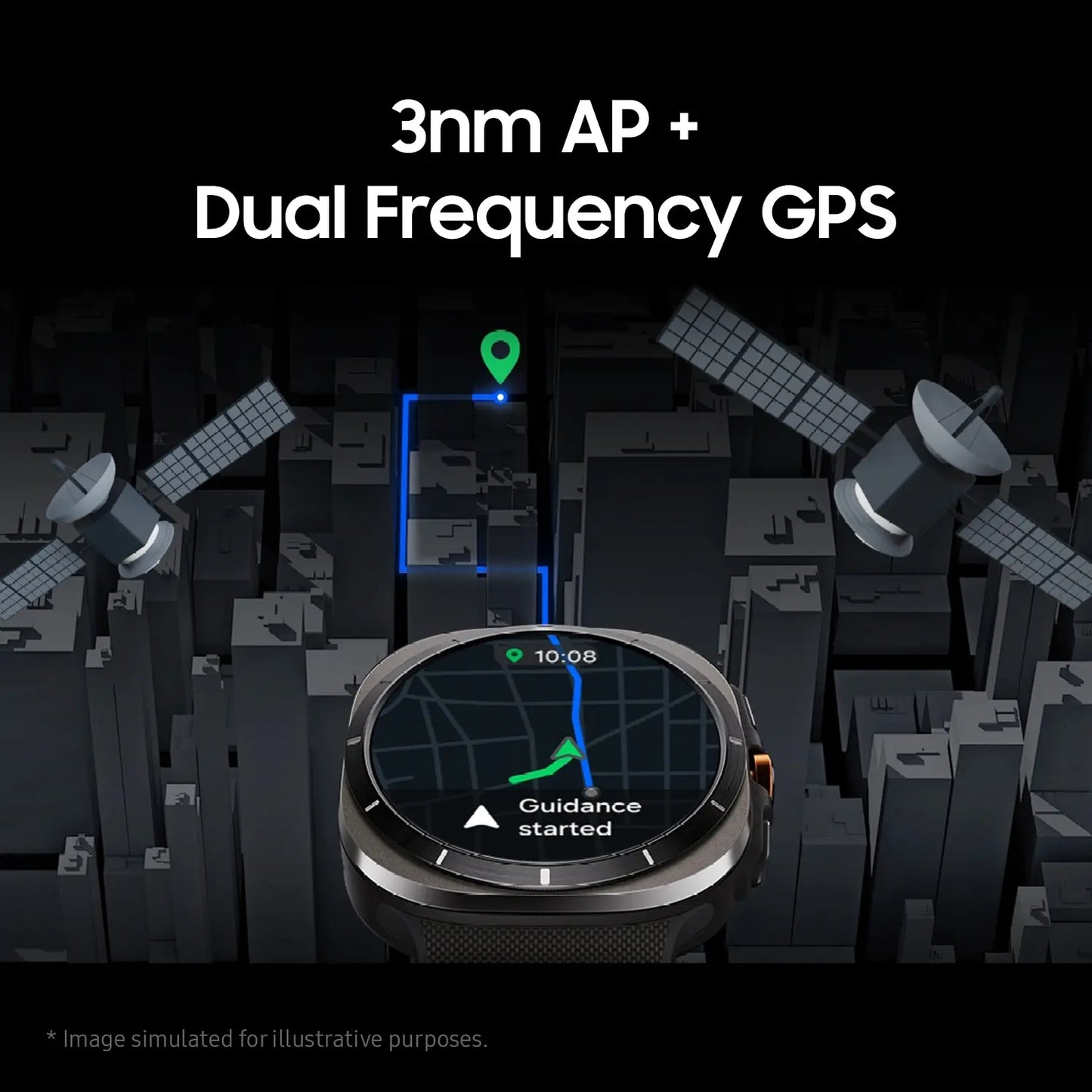 Watch8 Square Smart Watch – AMOLED Display with Blood Oxygen, Heart Rate & Sleep Tracking, Bluetooth Fitness Band for Men & Women – Graphite Edition