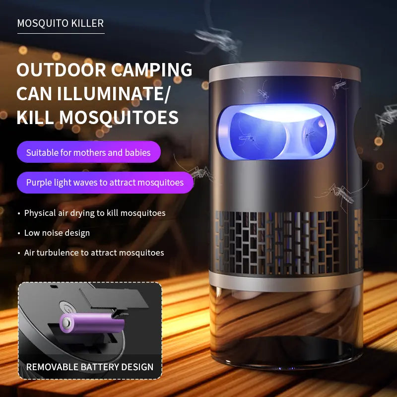 Indoor Insect Trap with Light and Suction Non Zapper Flying Bug Catcher for Mosquitoes Fruit Flies Gnats and Moths for Home Use image 2