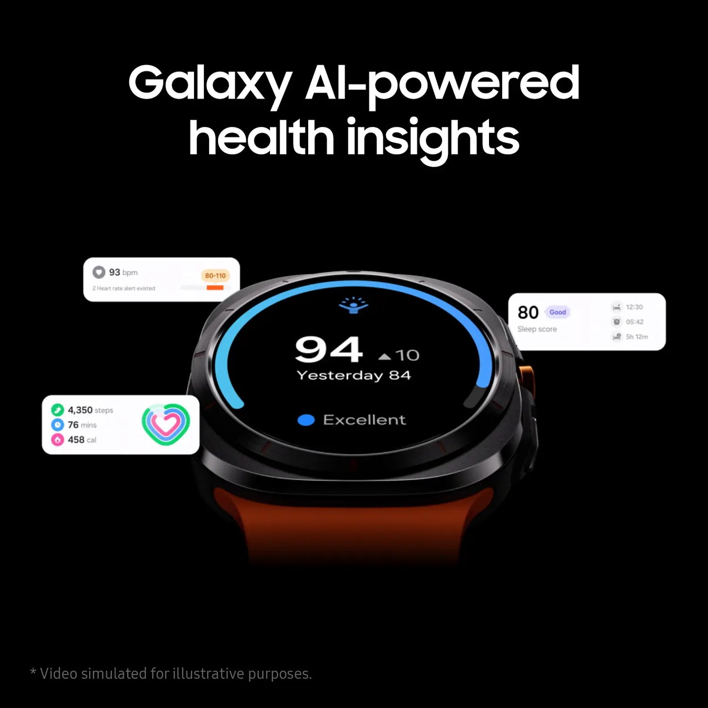 Watch8 Square Smart Watch – AMOLED Display with Blood Oxygen, Heart Rate & Sleep Tracking, Bluetooth Fitness Band for Men & Women – Graphite Edition