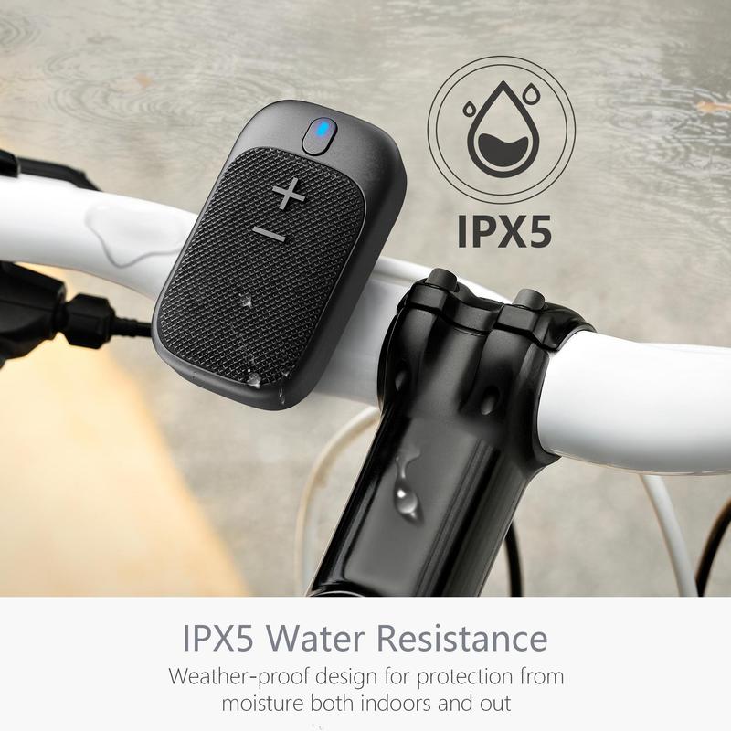 Wearable Bluetooth Speaker with IPX5 Waterproof, Magnetic Clip-on Outdoor Portable Bluetooth Speakers, Built-in Mic for Hands-Free Music and Calls