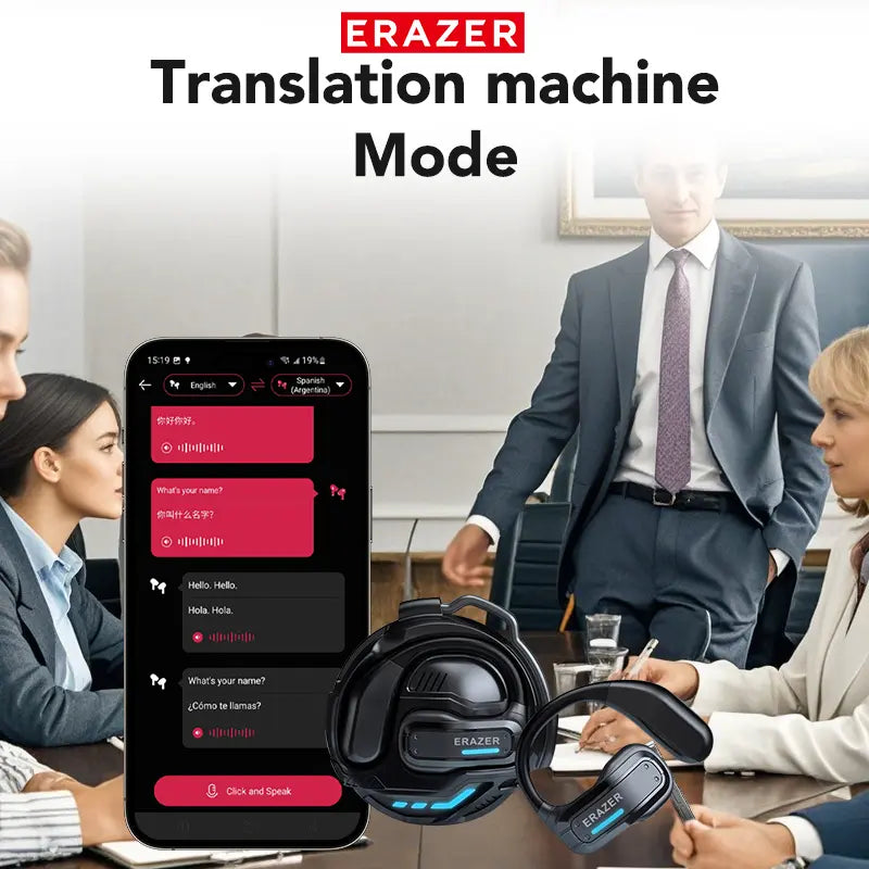 26new  X8 OWS Translation Wireless Bluetooth Earphones Support 135 Languages Real Time Bluetooth Translation Playing Music Phone Calls Headphones & Meeting Summary Earbuds