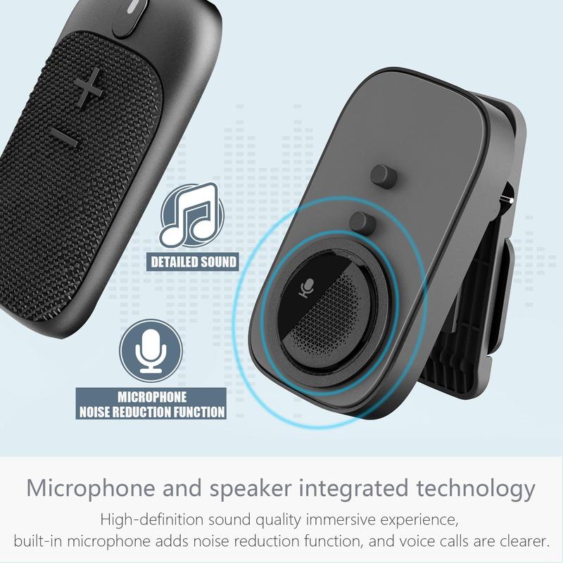 Wearable Bluetooth Speaker with IPX5 Waterproof, Magnetic Clip-on Outdoor Portable Bluetooth Speakers, Built-in Mic for Hands-Free Music and Calls