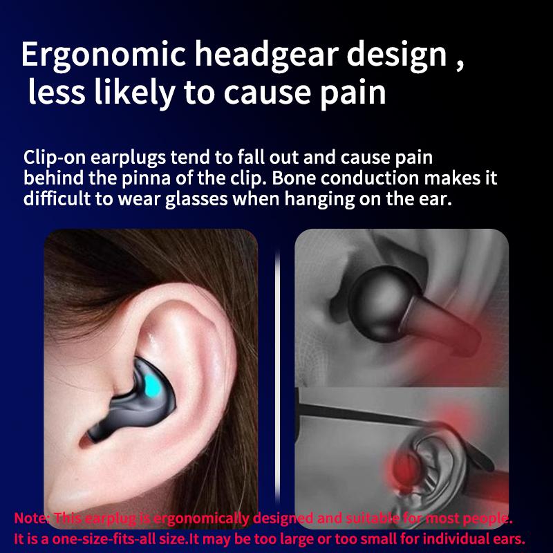 IPX7 Sleep Earbuds, Bluetooth 5.4 Noise-Canceling Earbuds,Wireless In-Ear Audio Connection, Suitable for Swimming and Sleeping, Black Friday Headphone Electronic Headset