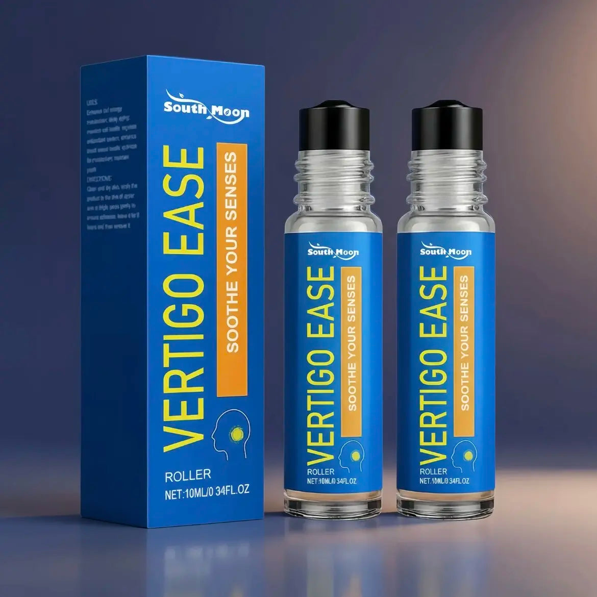 [buy one free one] Vertigo Ease Aromatherapy Roll -Essential Oils for Dizziness & Nausea -10ml