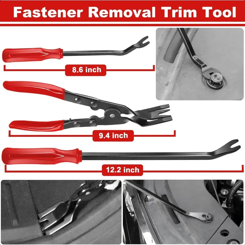 17pcs Telescoping Magnetic Pickup Tool Set with Extendable Neck Hook & Pick Tools for Car Trim Removal Scraper Auto Clip Remover Fastener Rivets Puller Mechanic Automotive Tools Kit image 2