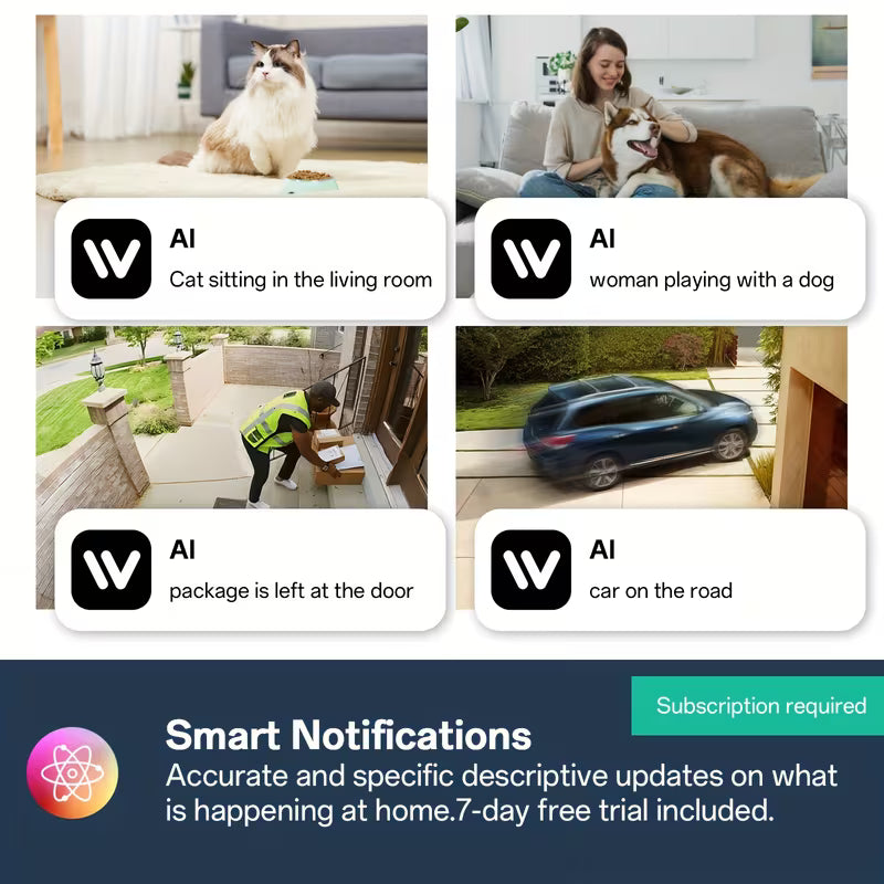 4MP QHD Pet & Baby Monitor Camera, Indoor Security Robot Camera with 5G & 2.4GHz WiFi, 360° Panoramic Night Vision, Two-Way Audio, Motion Detection Alert, Mobile App Control, Compatible with Alexa for Dogs & Cats (sd Not Included)
