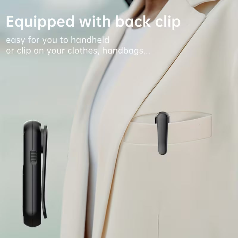 2026 Hot Selling Clip-on Rechargeable Mini FM Radio – Portable for Meeting, Tour Guide, Horse Racing & Sports, Comes with Earphones