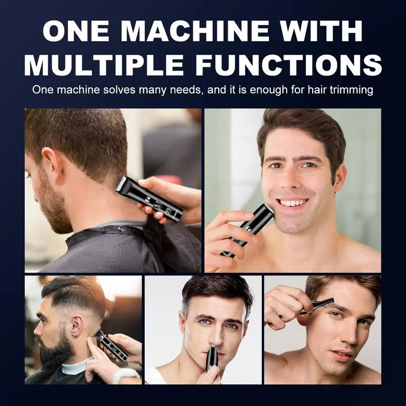 26new 5 in 1 Men's Body Hair Trimmer, Cordless Hair Clipper Set, Hair Clippers, Electric Shaver Razor Beard Trimmer for Men, Nose Hair Trimmer #GLOBAL PICKS