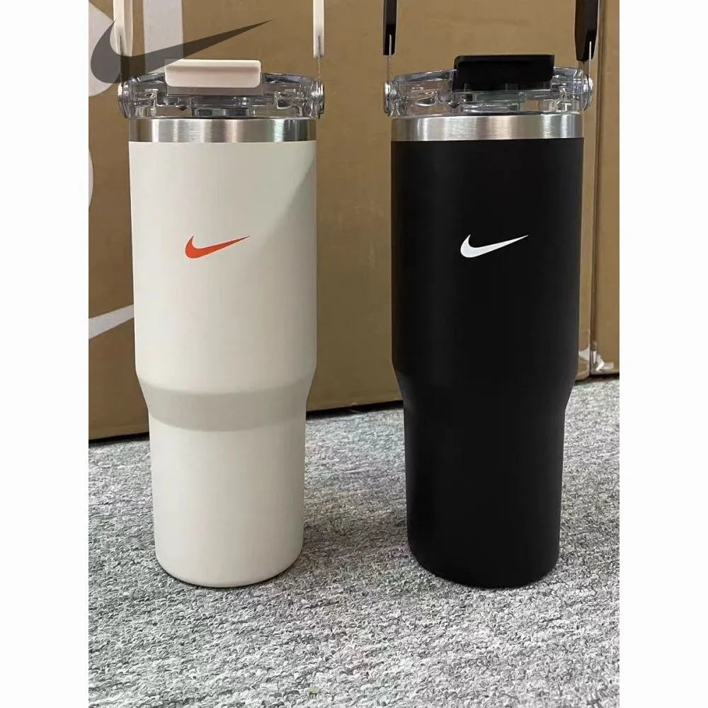 Limited Nike Portable Dual Cup Large Capacity Water Tumbler BT020 Insulated Cold & Hot Mug, Ideal for Fitness & Driving, Must-Have for Hot Weather, Cash On Delivery
