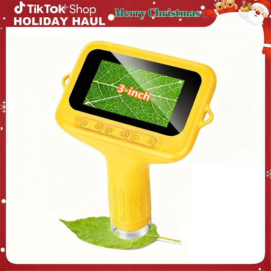 【Kids Christmas Gifts】INSKAM 2025 Upgraded 4K Compound Microscope, 3" IPS Screen,100X-1000X STEM Educational Science Toys,Multiple Color,Learning tools,Christmas & Birthday Gifts for Age 5 6 7 8 9 10 11 12 Girls & Boys