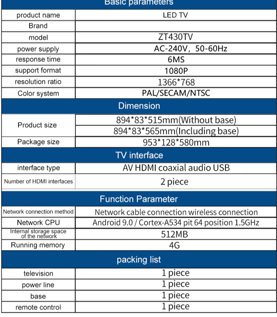 25New 43”  Frameless Android  Smart FHD LED TV