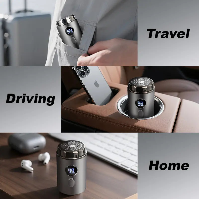 【DealsForYouDays】Mini Electric Shaver for Men - IPX7 Waterproof, Ultra-Thin 3D Floating Blades, Fast Type-C Charging, Cordless Portable Travel Razor, Wet/Dry Use Summervibes image 3