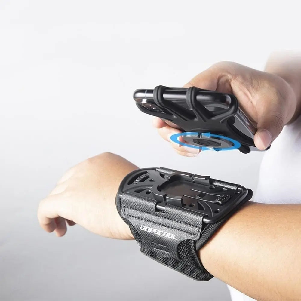 Detachable Rotating Mobile Phone Arm Strap For Outdoor Running, Cycling, And Delivery. Suitable For Driving And Wearing With A Length Of 12.4 Inches To 4.91 Inches And 2.55 Inches, Suitable For Telephones Of Different Brands From 4 To 6.5in