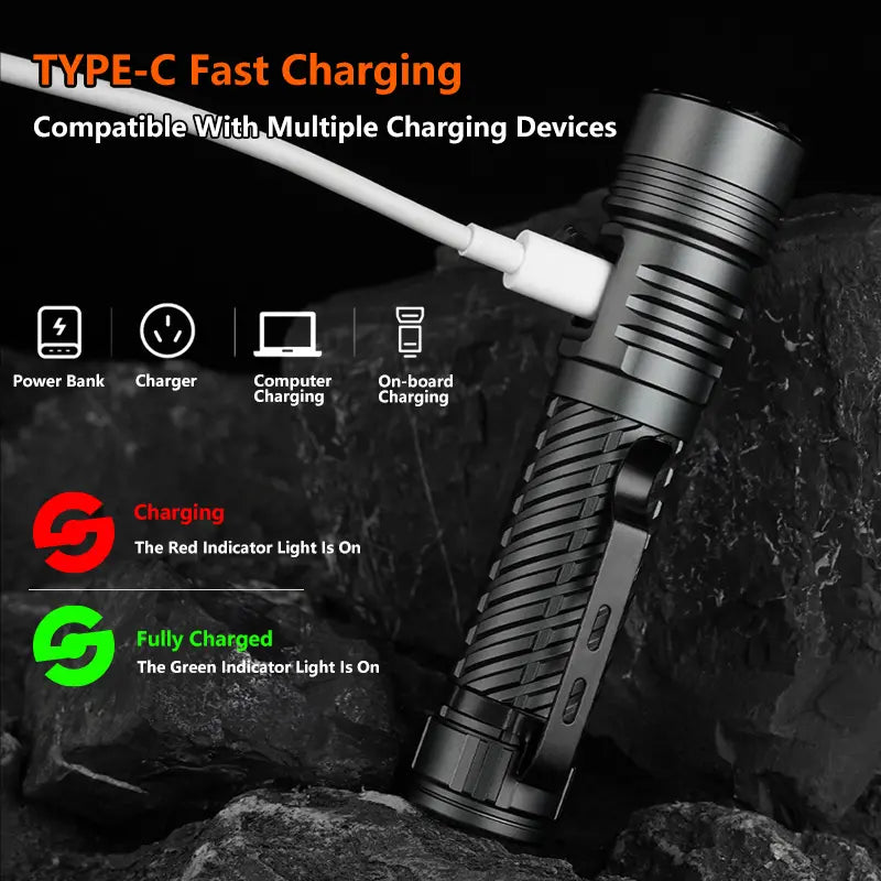 Rechargeable Flashlight Strong Light Ultra Bright Portable Outdoor Camping Flashlight Home Ultra Long Endurance Lighting Six Modes image 5