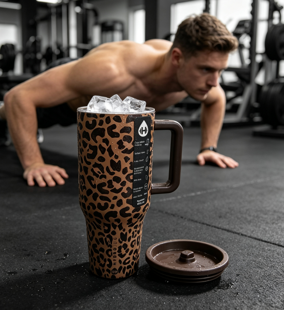 [40oz] Extra Large Insulated Tumbler, Viral Travel Sealed Cup, HYDROJUG Large Capacity Leakproof Car Thermos, Ideal for Road Trips, Travel, Fitness, Office & Home, Great Gift
