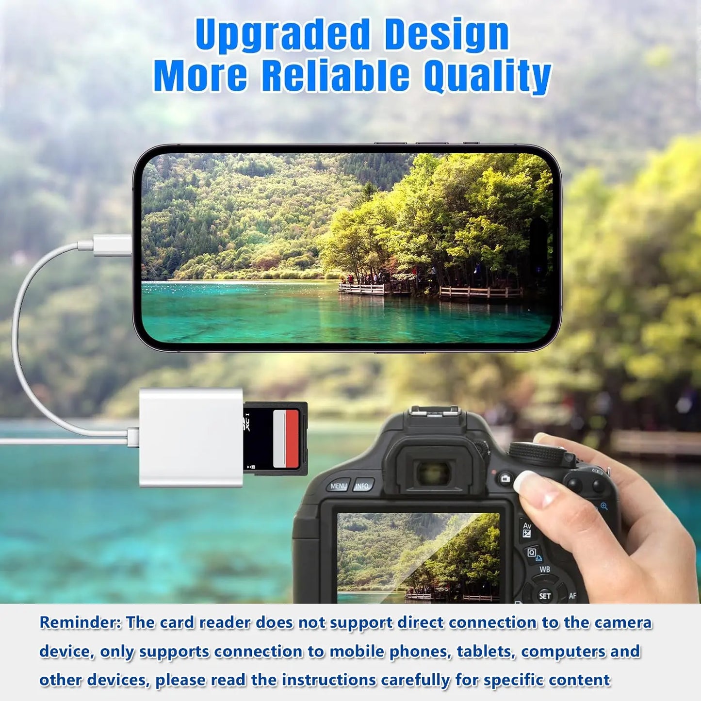 2 In 1 SD Card Reader, 1 Count Portable Type-C Card Reader, Dual Slots Memory Card Reader for Game, Computer Memory Card Readers, Plug & Play Reader, SD Card Reader USB C, Media Card Reader, Suitable for SD/TF/Micro SD #GLOBAL PICKS image 9