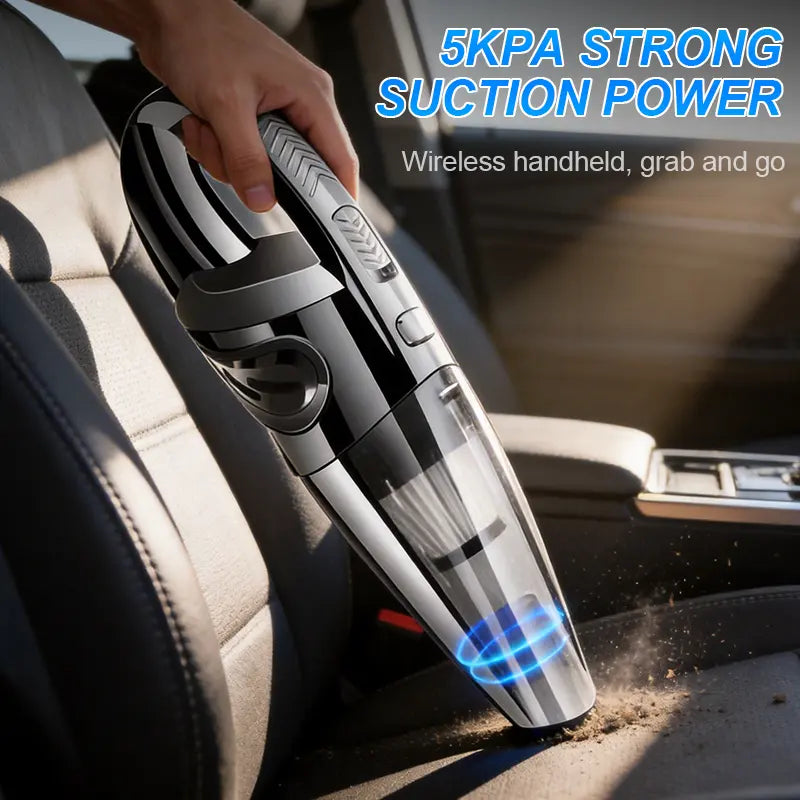 Mini Cordless Handheld Vacuum Cleaner | Powerful Suction for Pet Hair, Dust, Crumbs & Small Messes | Perfect for Home & Car Cleaning | Lightweight, Portable & Wireless with Multiple Attachments | Quick Clean Anytime Anywhere image 2
