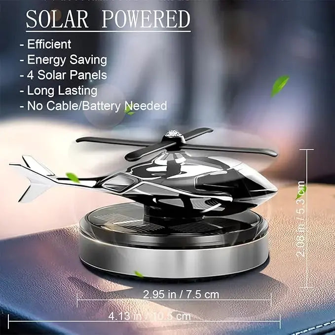 Helicopter Shaped Car Air Fresheners,Rotating Solar Powered Car Freshener, SolarHelicopter Car Aromatherapy, Car InteriorDashboard Decoration, Car Interior Decor,Universal Car Interior Decoration AccessoriesCar Accessories Car Fragrance Diffuser