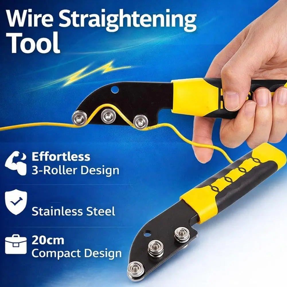 Stainless Steel Cable Straightener Tool - Professional Manual Untwisting & Bending Device for Electricians, HVAC & Telecom Projects image 6