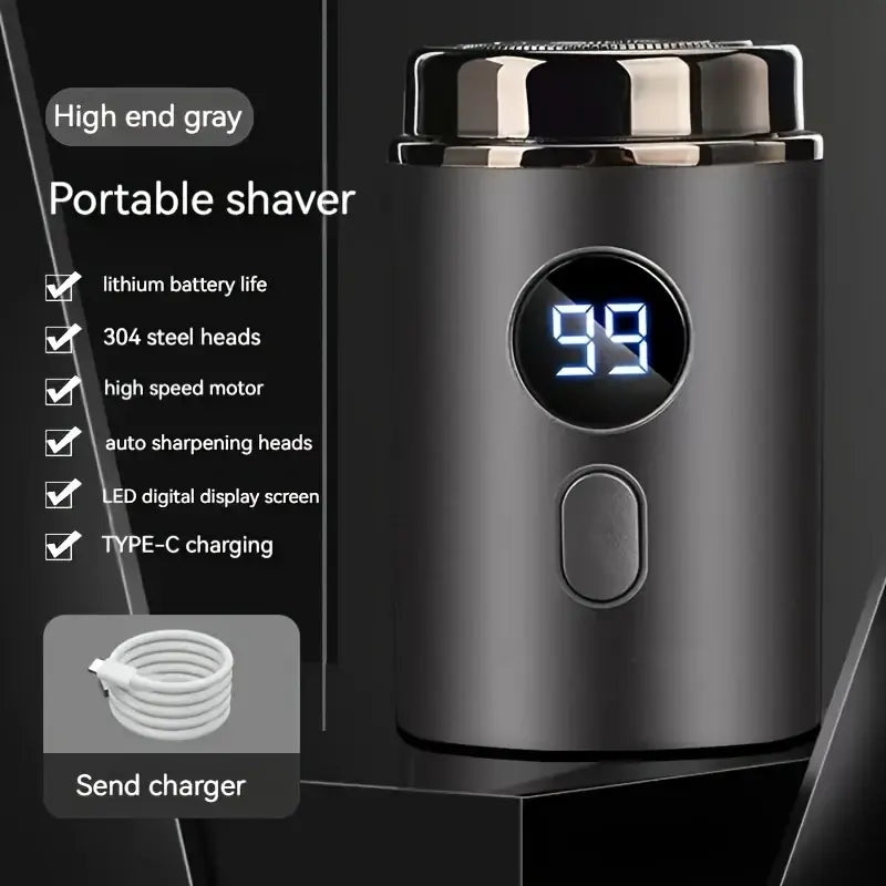 【DealsForYouDays】Mini Electric Shaver for Men - IPX7 Waterproof, Ultra-Thin 3D Floating Blades, Fast Type-C Charging, Cordless Portable Travel Razor, Wet/Dry Use Summervibes image 9