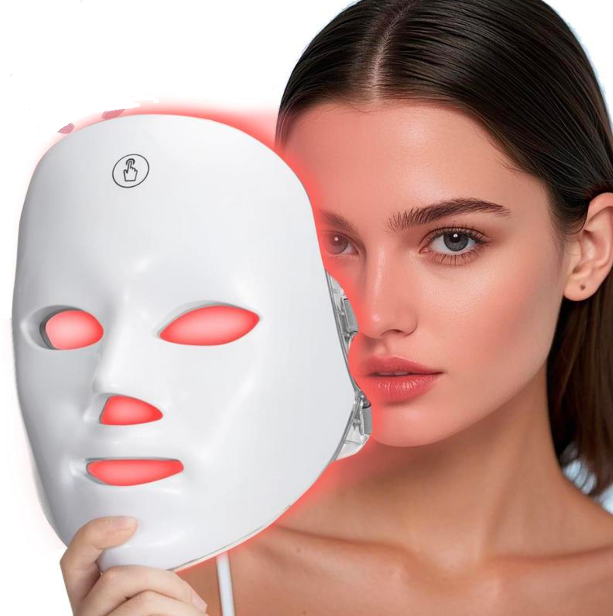 USB Rechargeable Facial Mask, Summer Makeup, 7 Color LED Beauty Mask, Led Facial Light, Comfort Skin Care Mask Facial Beauty Massagers, Personal Skincare Products for Home