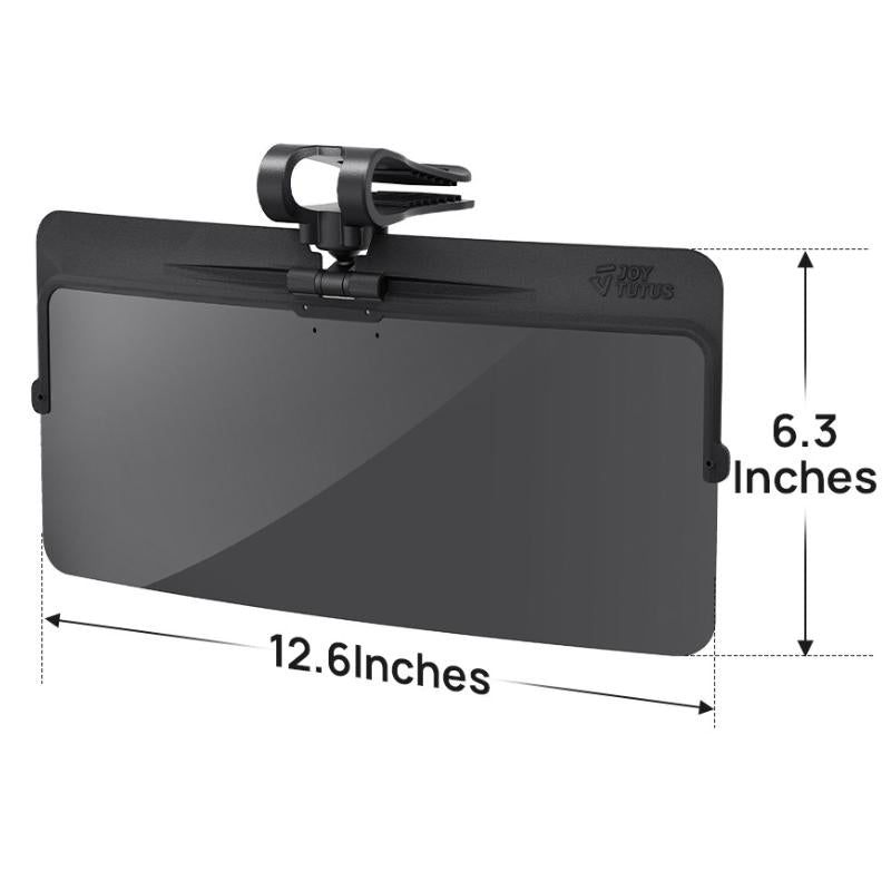 Joytutus Sun Visor for Car Universal Anti-Glare Polarized Visor Extender with UV400 Protection & Clear Vision 12.6 x 5 Lens Size Quick 5 Sec Installation Safe Driving Windshield Sunshade
