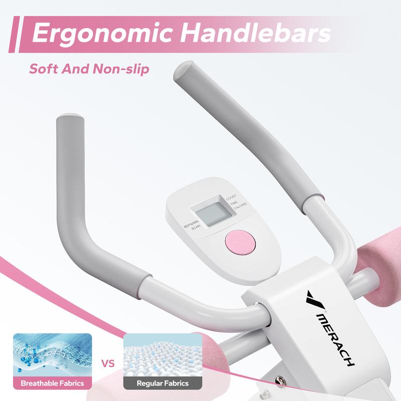 Adjustable Ab Trainer Machine with LCD Monitor, Foldable Ab Exercise Machine for abs, Arm, Leg, Buttocks Shaper, Core & Ab Trainer at Home Gym, Workout Equipment, OutdoorFun