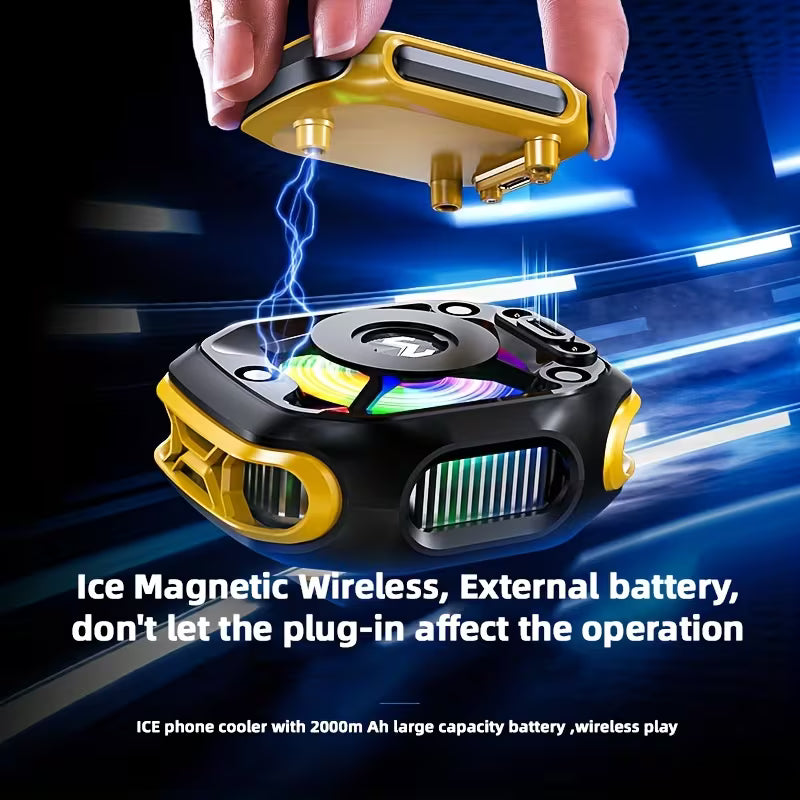 MEMO CX12 2026 New Phone Cooler – Magnetic Semiconductor Cooling, Rechargeable Battery, RGB LED, Temperature Display – Perfect for Mobile Gaming & Tiktok Live Streaming