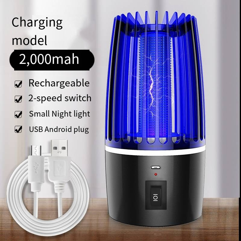 [2026 New] Electric Shock Mosquito Killer Lamp, USB Rechargeable, 2000mAh