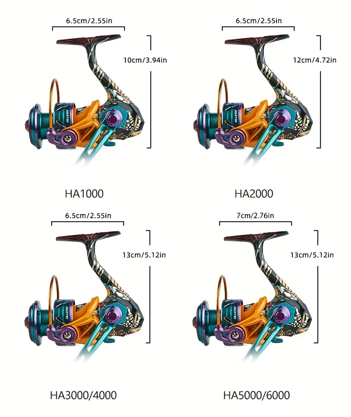 ha 1000 6000 series spinning reel image 6