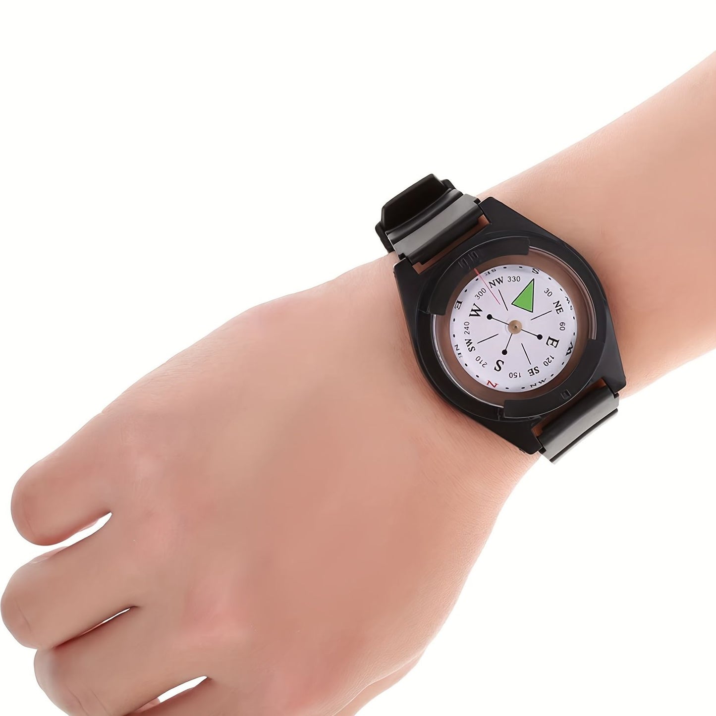 1pc portable accurate watch diving compass silicone strap image 12