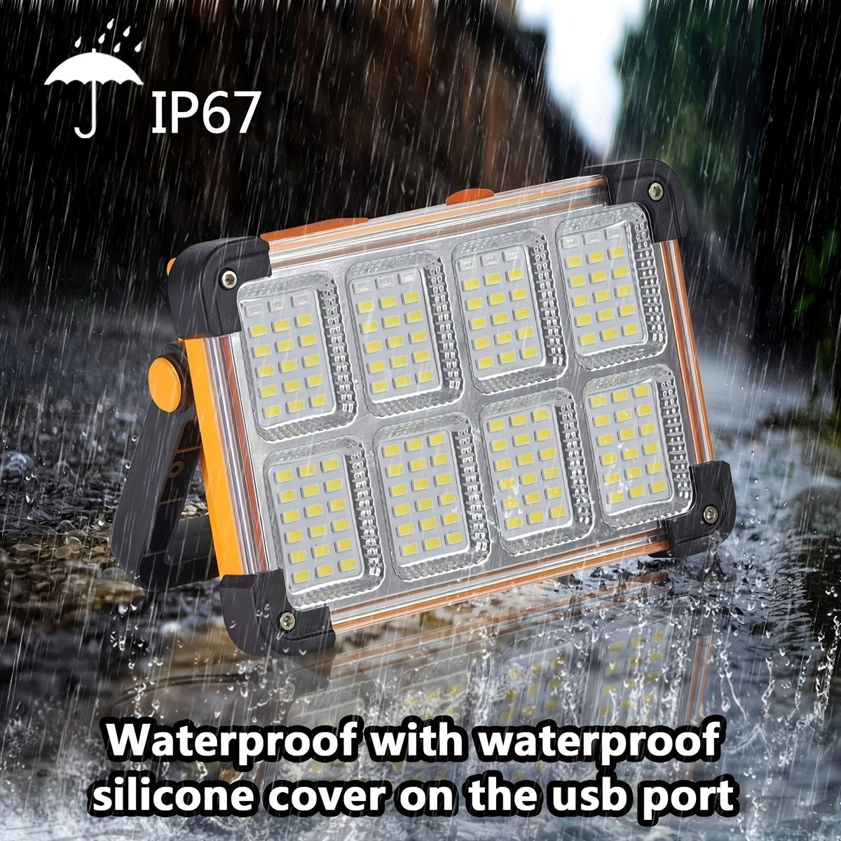2025 upgrade 3200mah rechargeable led solar light portable image 5