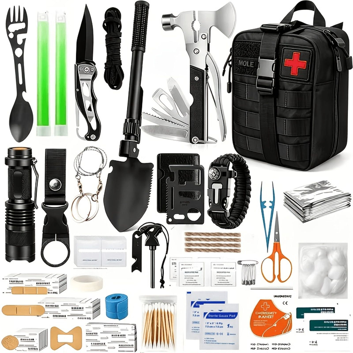 268 280pcs survival gear fire starter kit companion image 2