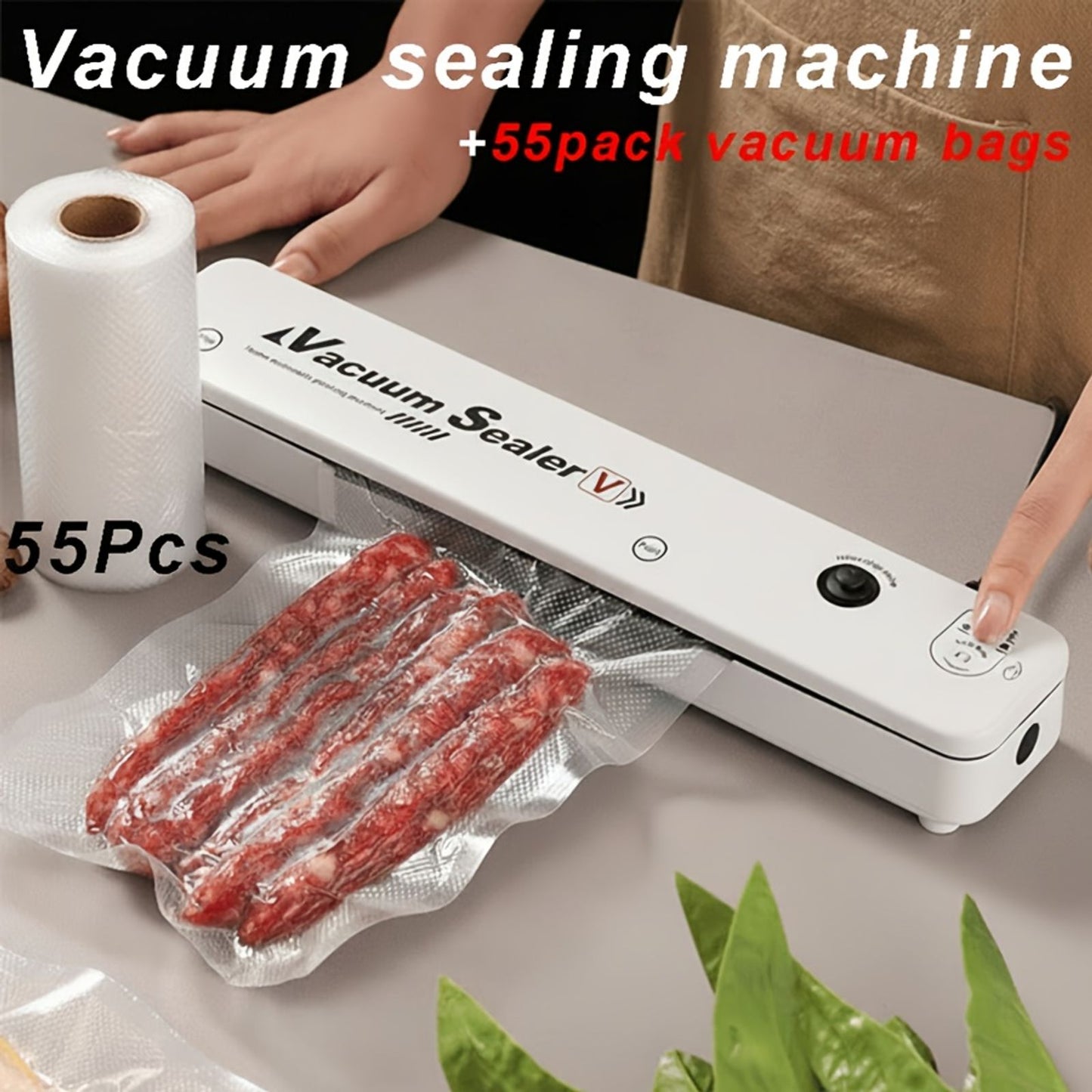 vacuum sealing machine set 55 sealed bags food preservation