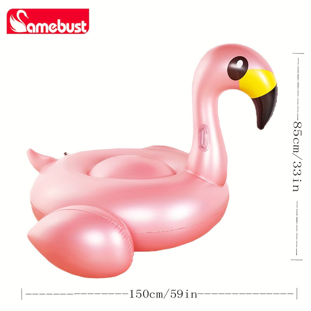 inflatable rose floating lounger image 2