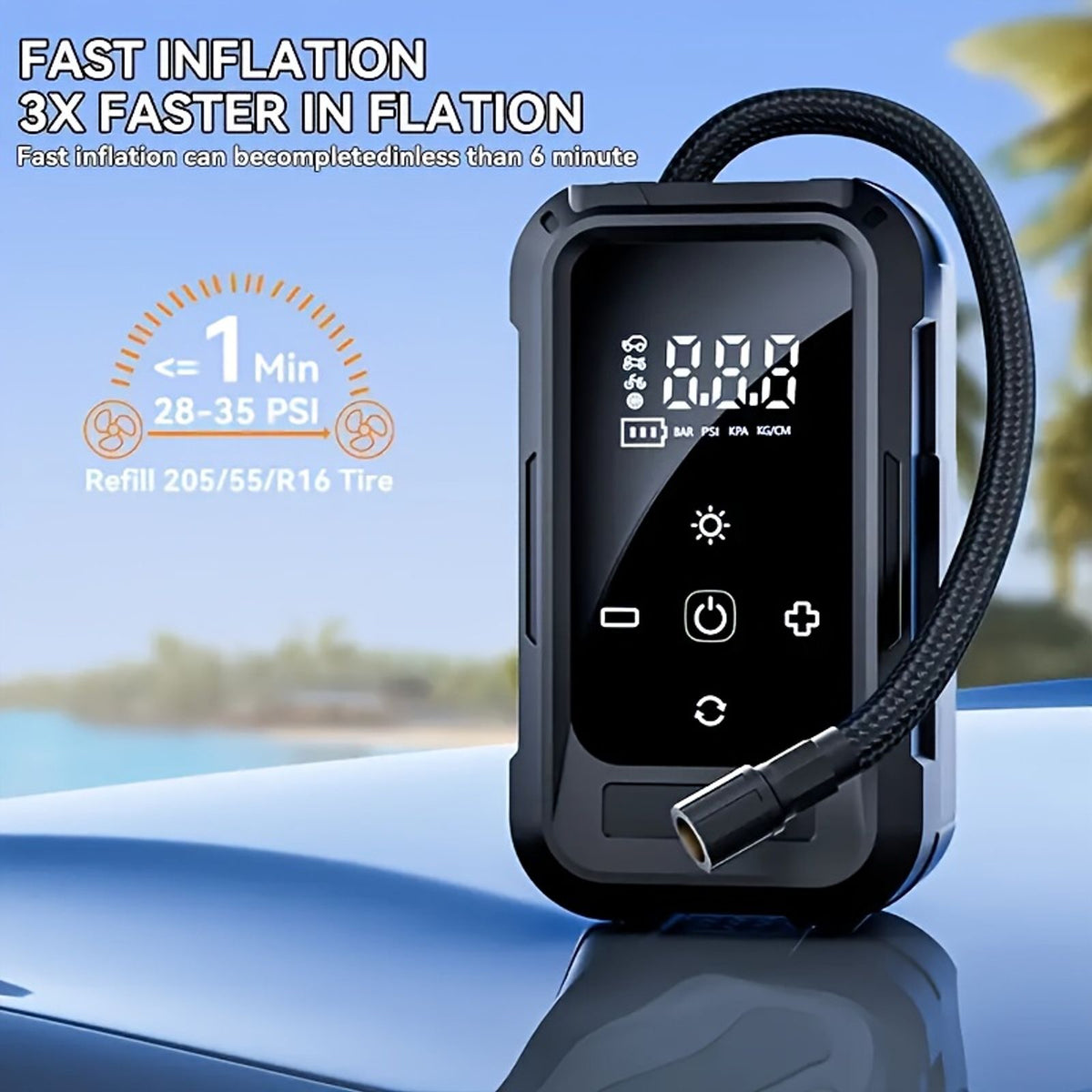 tire inflator portable air compressor car tire inflator image 11